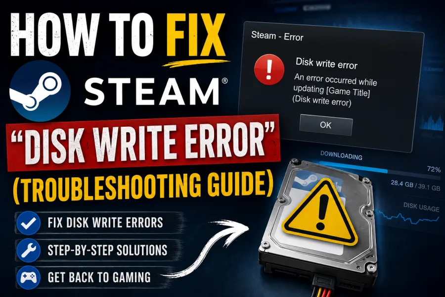 How to Fix Steam "Disk Write Error" on Windows